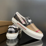 Burberry Grey Low-Top Sneakers - Detail Shot of Craftsmanship