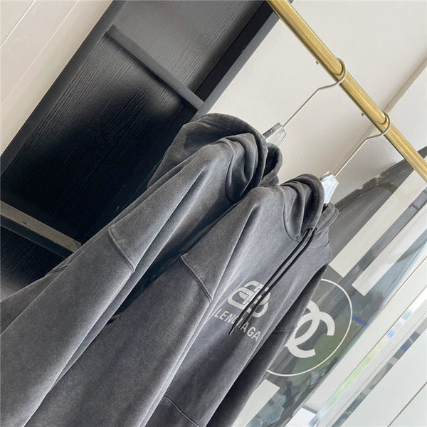Close-up of Balenciaga designer clothing craftsmanship