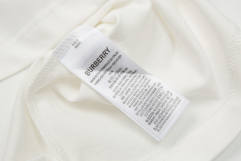Burberry luxury t-shirt detail shot