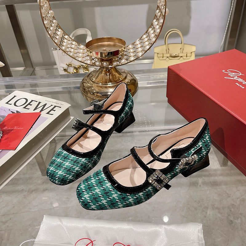 Close-up of Roger Vivier shoes craftsmanship