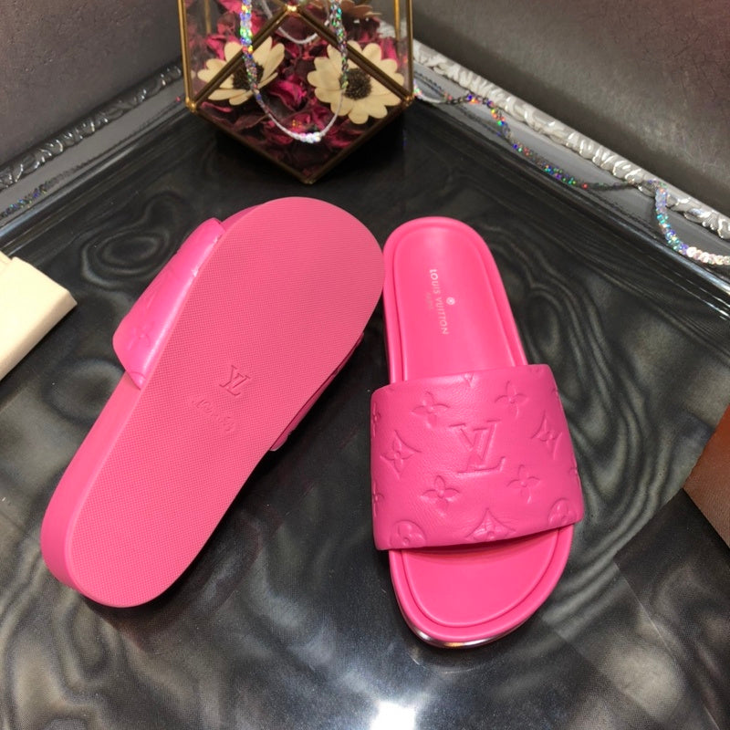 Louis Vuitton Nude Slip-On Sneakers - Detail Shot of Craftsmanship