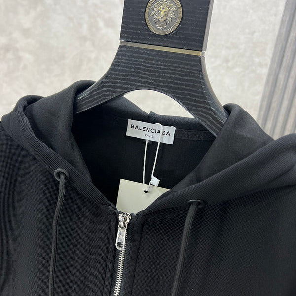 Close-up of Balenciaga designer clothing craftsmanship