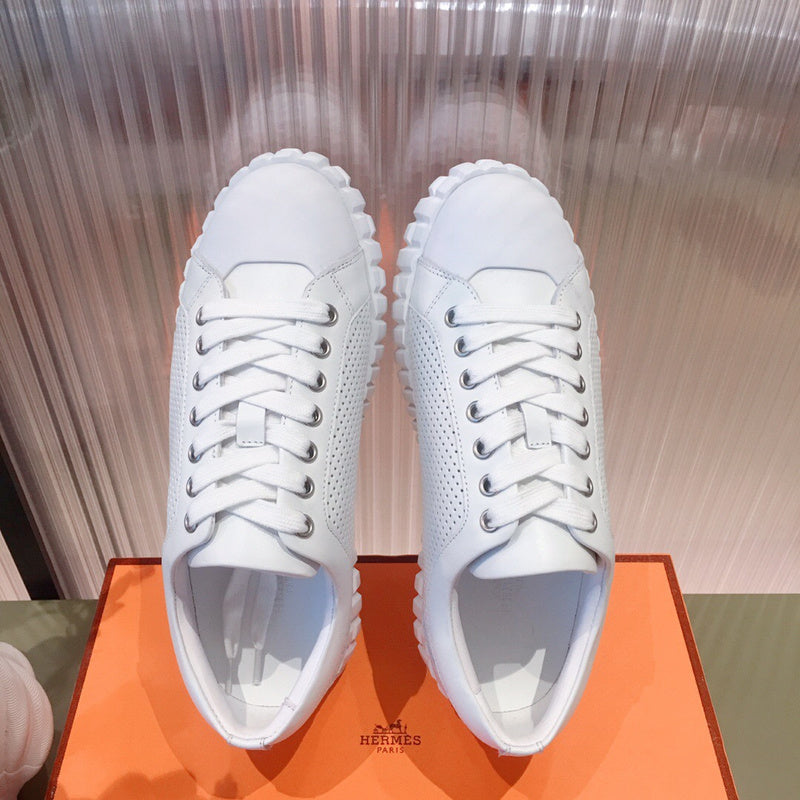 Hermès Camel Loafer Flats - Front View