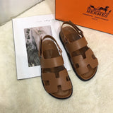 Hermès Chocolate Brown Slip-On Sneakers - Toe Detail View