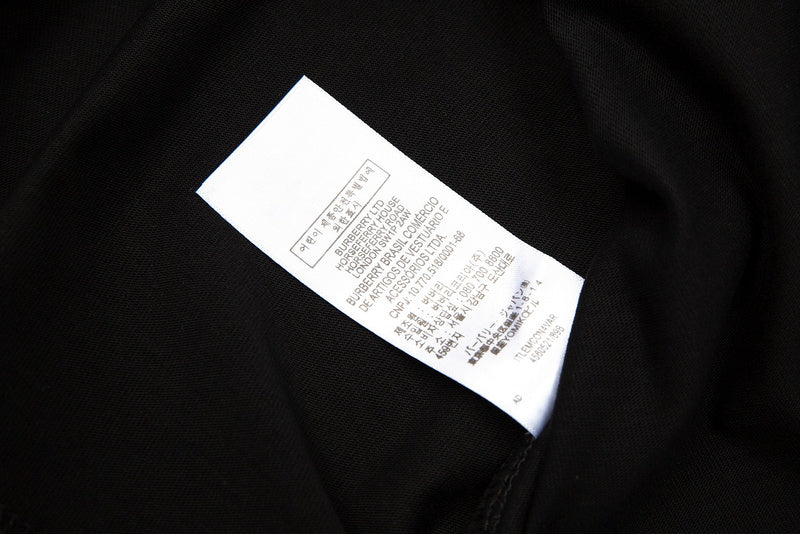 Burberry luxury t-shirt detail shot