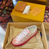 Close-up of Louis Vuitton shoes craftsmanship