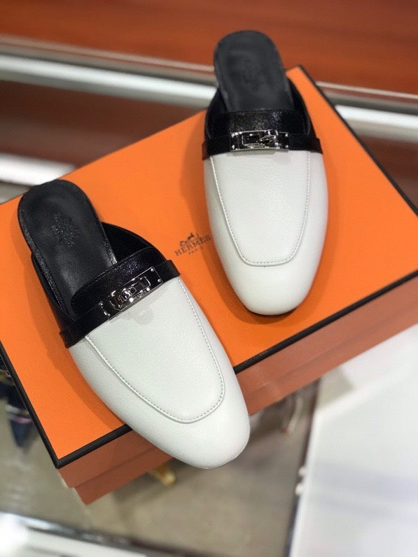 Hermès White Chunky Platform Sneakers - Detail Shot of Craftsmanship