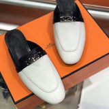 Hermès White Chunky Platform Sneakers - Detail Shot of Craftsmanship