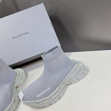 Balenciaga shoes Style 032 - front view, premium leather craftsmanship