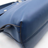 Close-up of Back bags hardware and fine stitching