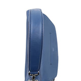 Close-up of Back bags hardware and fine stitching