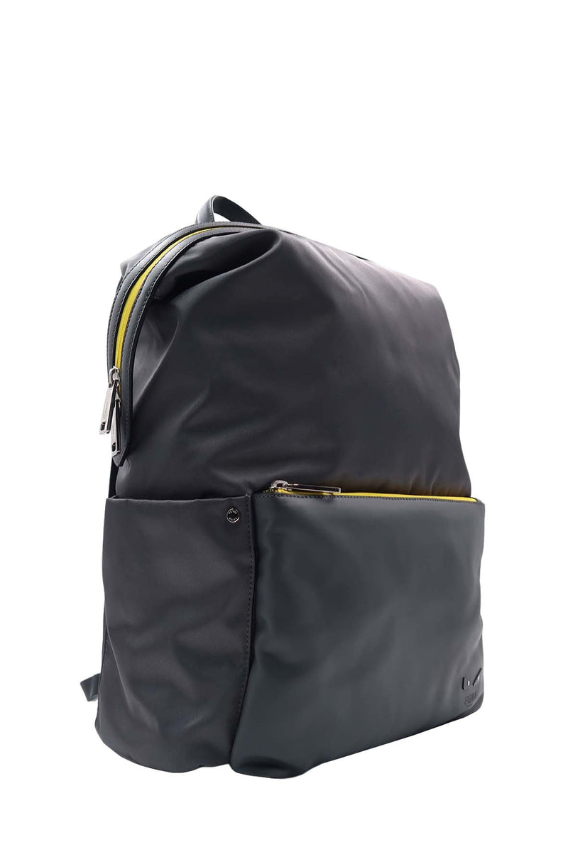Close-up of Bug bags hardware and fine stitching