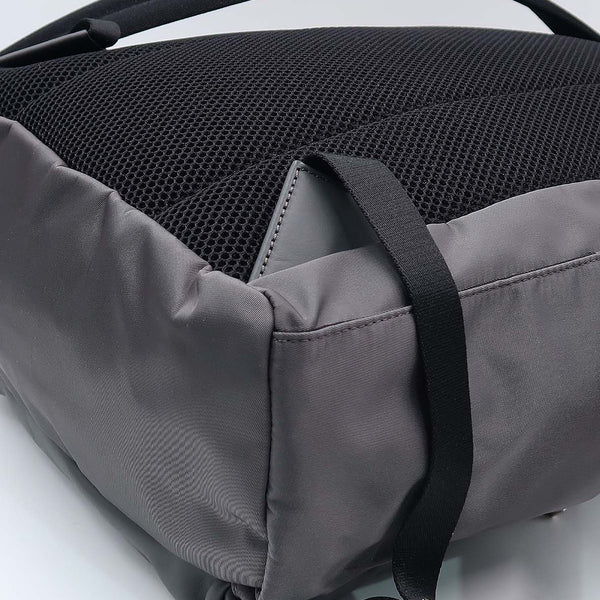 Close-up of Bug bags hardware and fine stitching