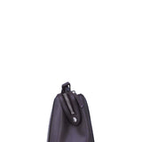 Close-up of DotCom bags hardware and fine stitching