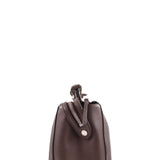 Close-up of DotCom bags hardware and fine stitching