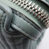 Close-up of DotCom bags hardware and fine stitching