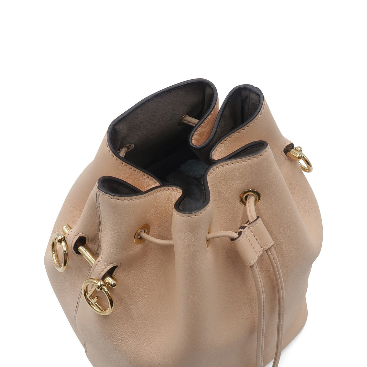 Close-up of Grande bags hardware and fine stitching