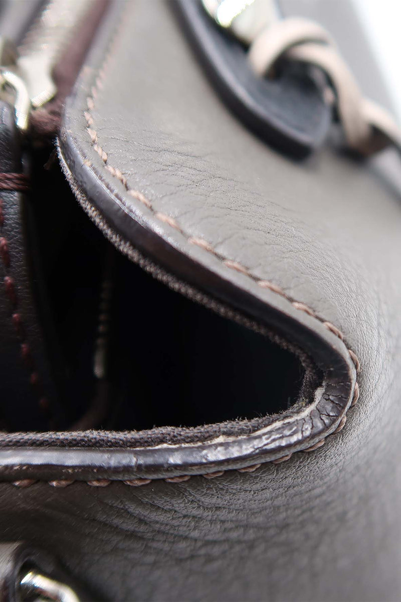 Large premium bags detail and craftsmanship close-up