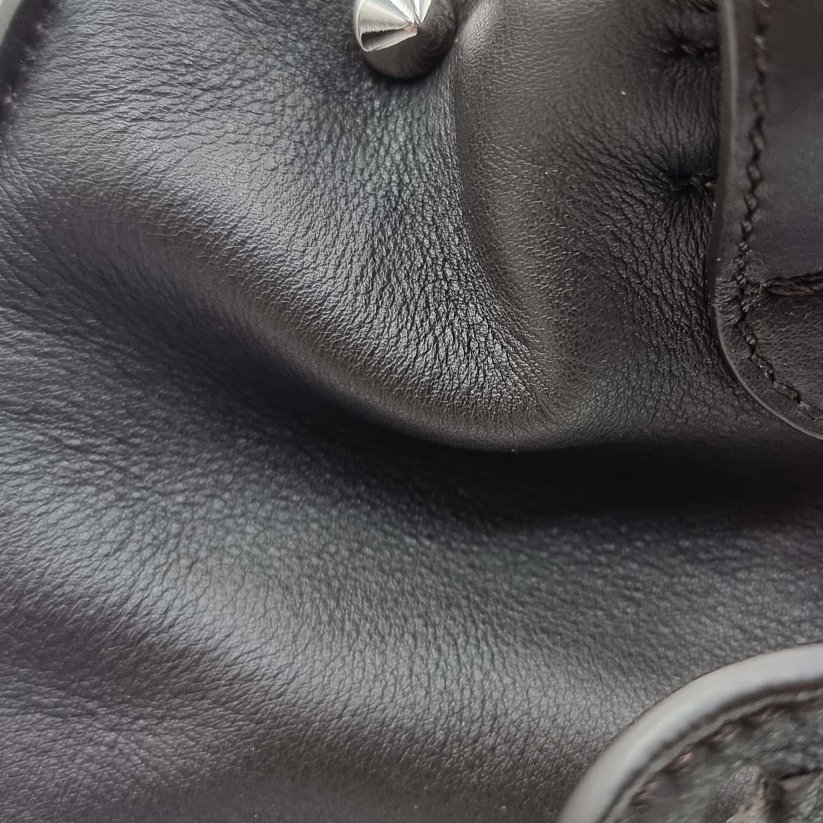 Large premium bags detail and craftsmanship close-up
