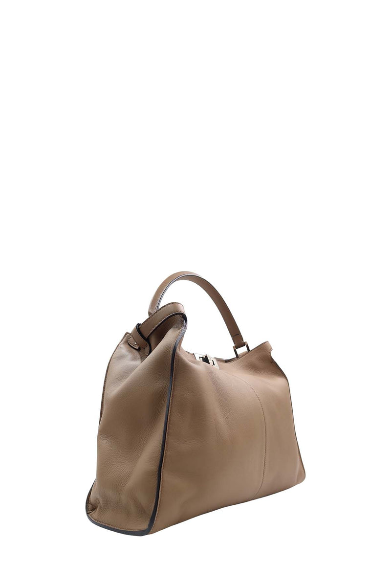 Close-up of Large bags hardware and fine stitching