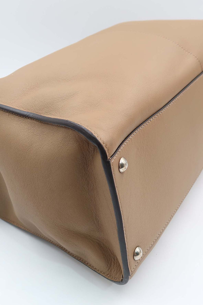 Close-up of Large bags hardware and fine stitching