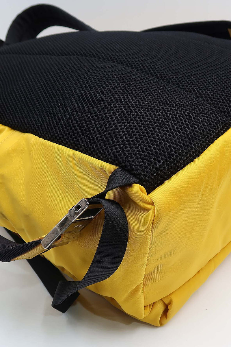 Close-up of Nylon bags hardware and fine stitching
