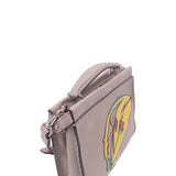 Close-up of Peekaboo bags hardware and fine stitching