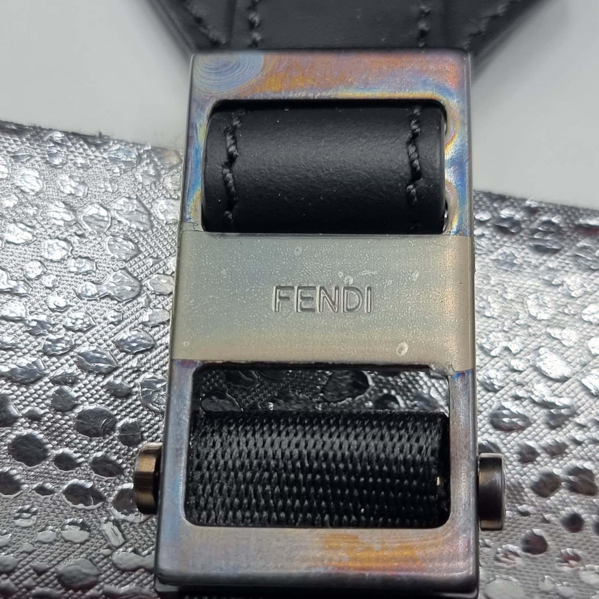 Fendi Bags? Fendi Zucca Embossed Trimmed Backpack Black Premium Designer Shoulder Bag