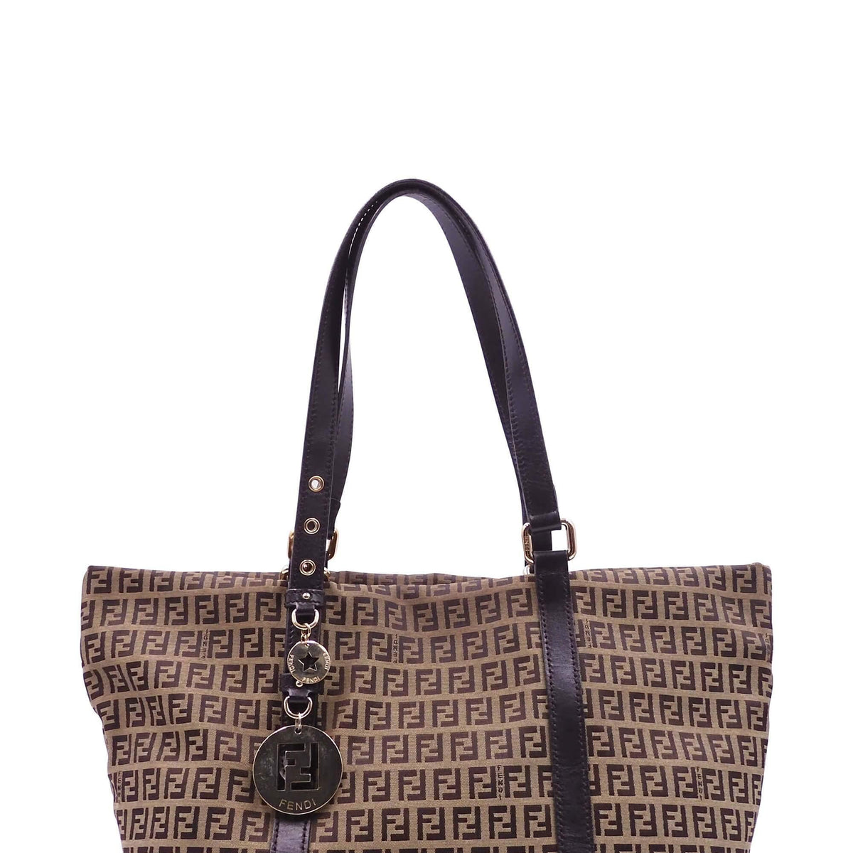 Fendi Bags? Fendi Zucchino Shopping Tote Brown Premium Designer Shoulder Bag