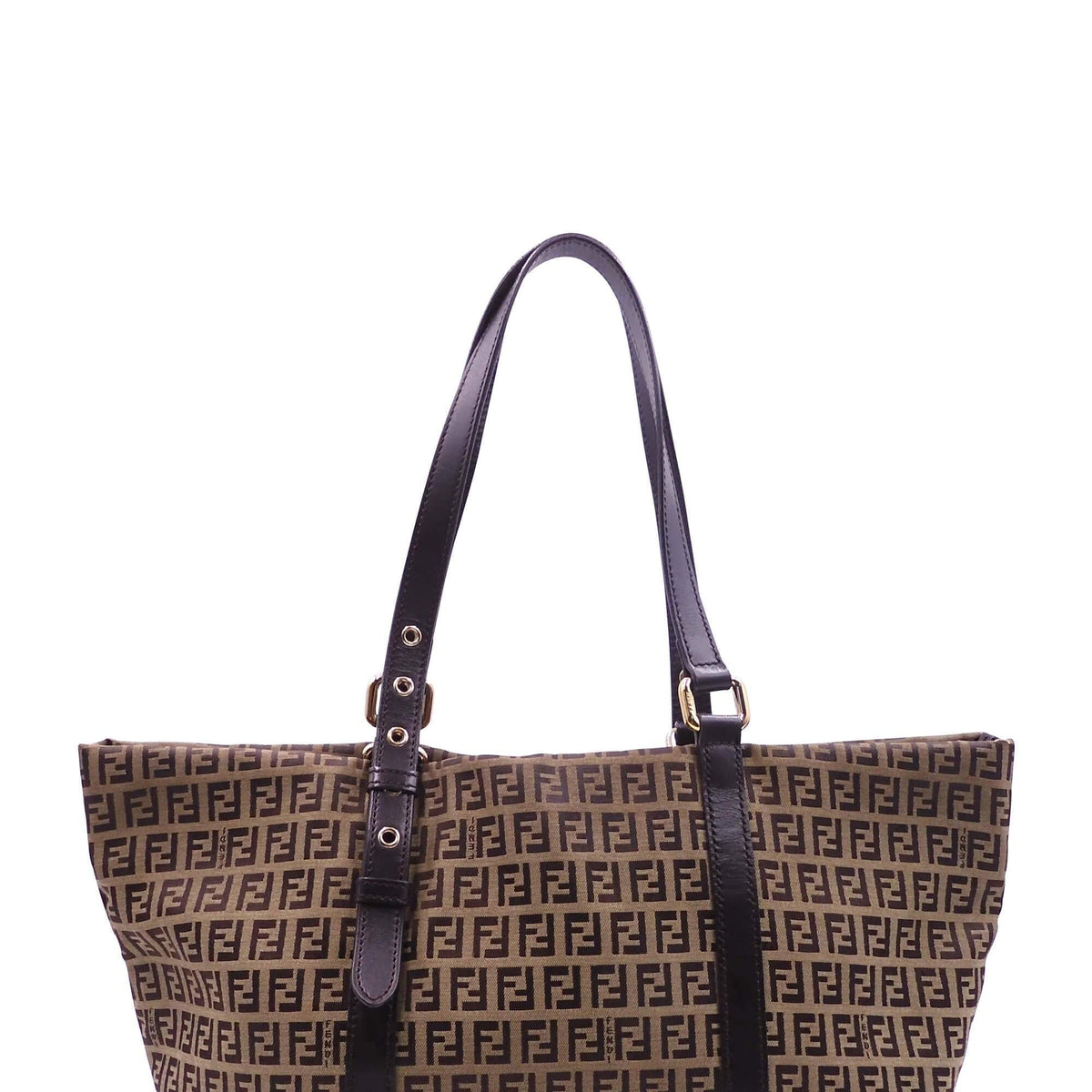 Fendi Bags? Fendi Zucchino Shopping Tote Brown Premium Designer Shoulder Bag