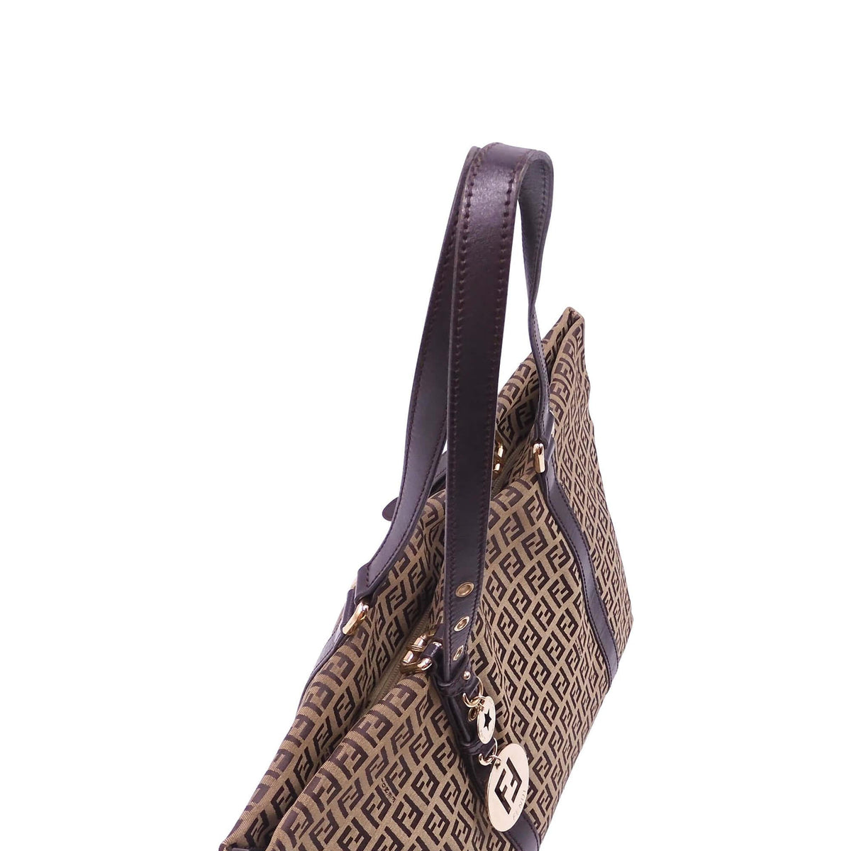Fendi Bags? Fendi Zucchino Shopping Tote Brown Premium Designer Shoulder Bag