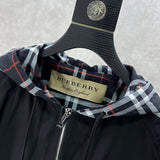 Close-up of Burberry designer clothing craftsmanship