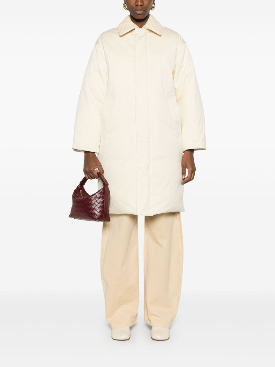 Bottega Veneta premium coats detail and craftsmanship close-up