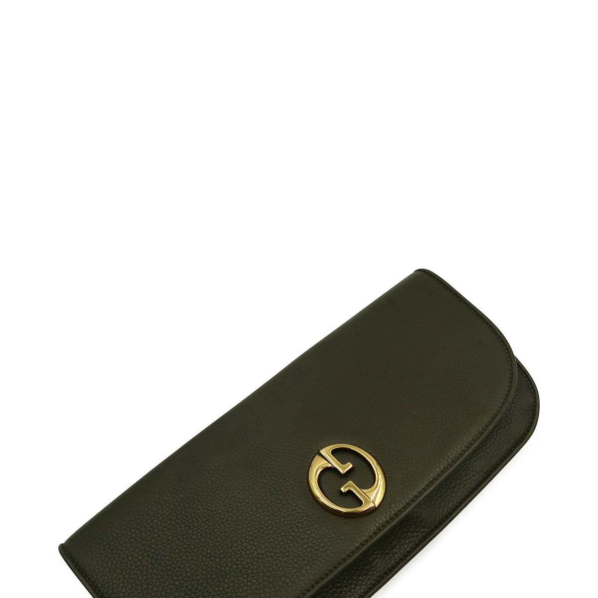 Gucci Bags? Gucci 1973 Flap Clutch Dark Olive Green Elegant Everyday Designer Handbag