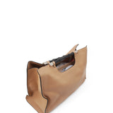 Close-up of Bamboo bags hardware and fine stitching