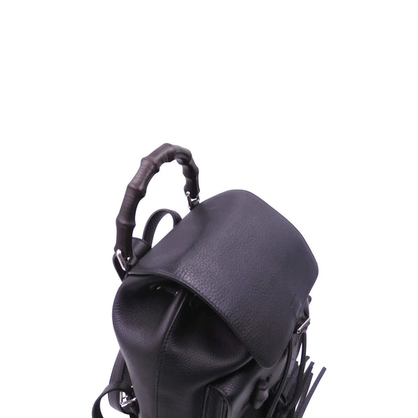 Close-up of Bamboo bags hardware and fine stitching