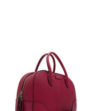 Close-up of Bright bags hardware and fine stitching