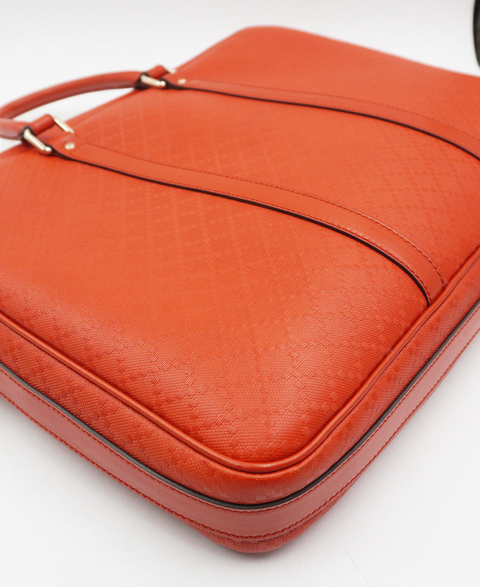 Close-up of Diamante bags hardware and fine stitching