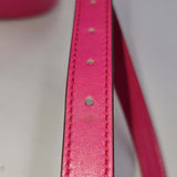 Close-up of Diamante bags hardware and fine stitching