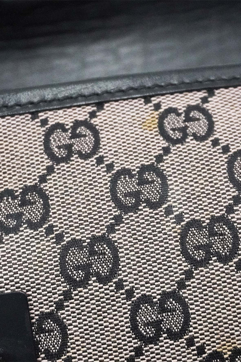 Close-up of GG bags hardware and fine stitching