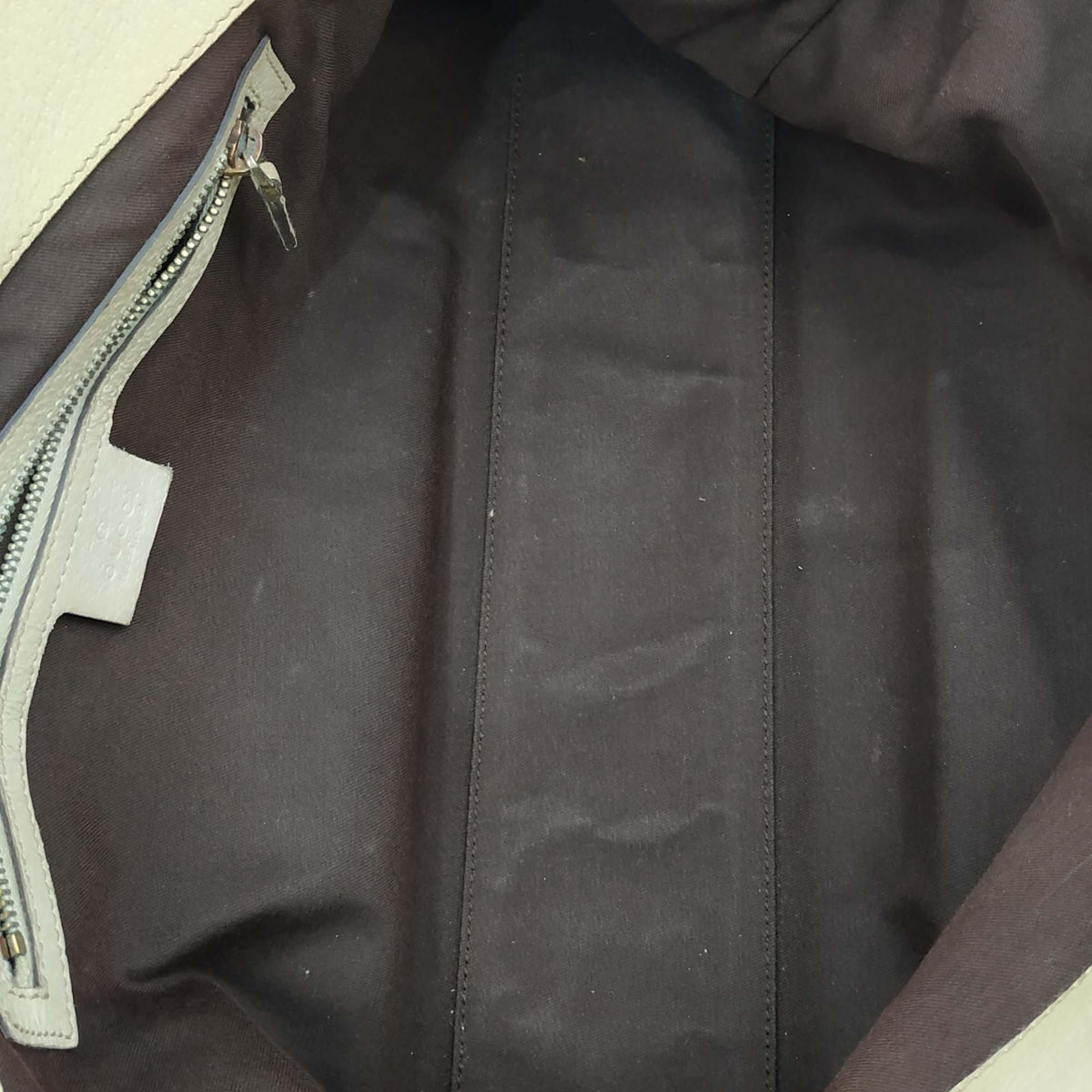 Close-up of GG bags hardware and fine stitching