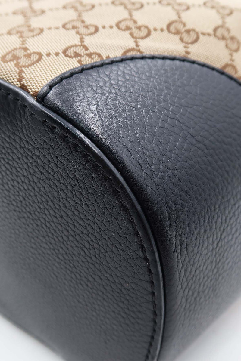 Close-up of GG bags hardware and fine stitching