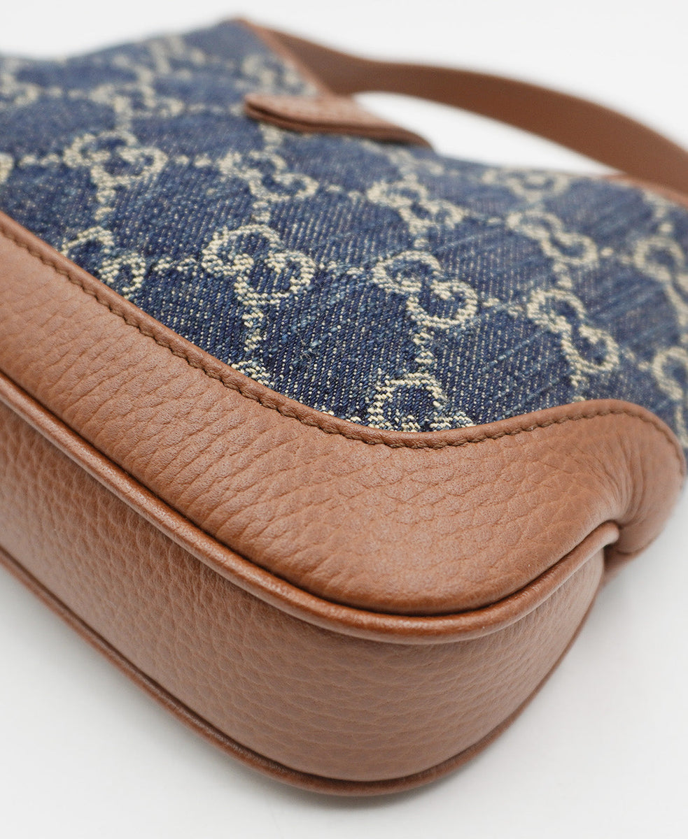 Close-up of GG bags hardware and fine stitching