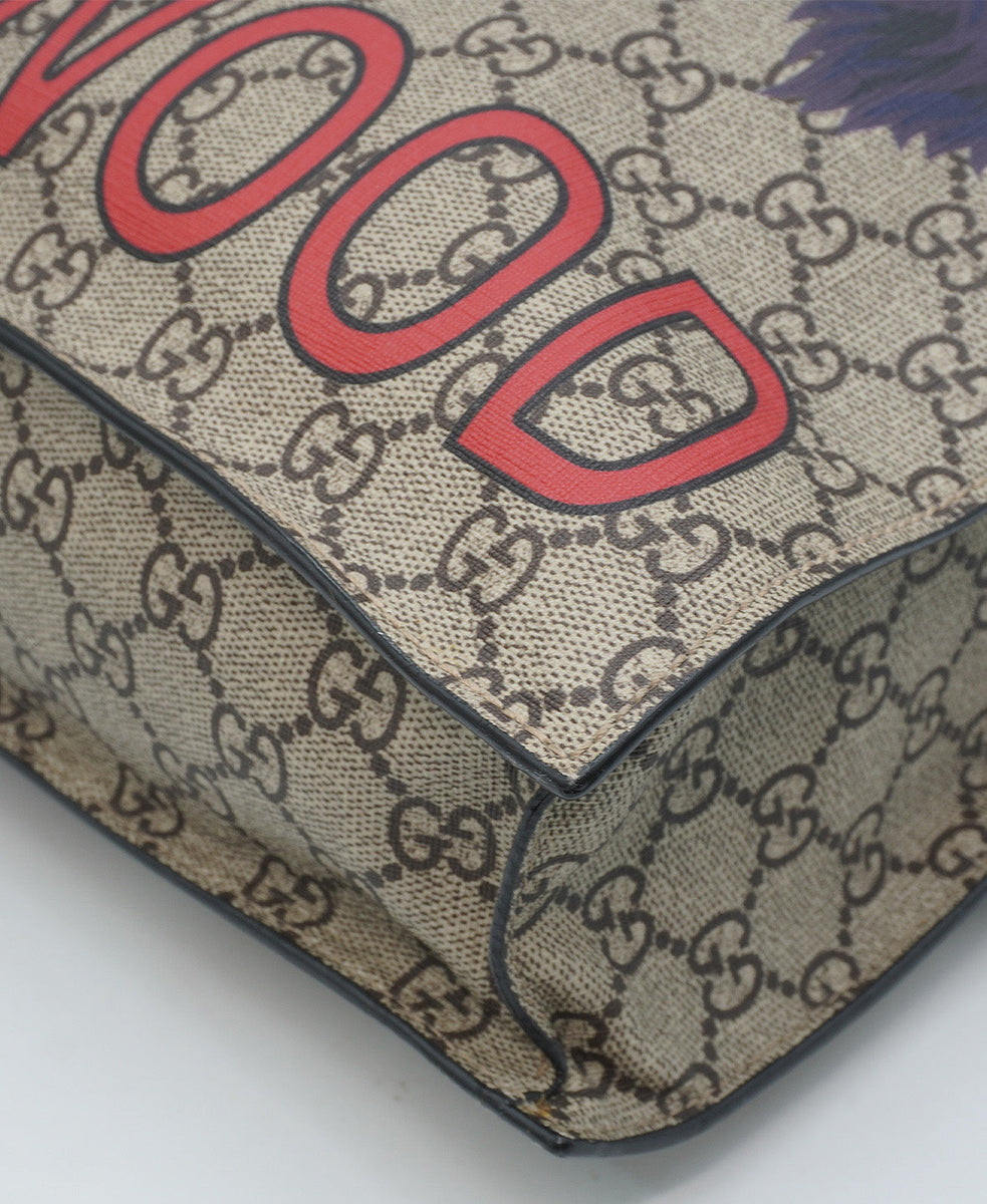 Close-up of GG bags hardware and fine stitching