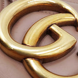 Close-up of GG bags hardware and fine stitching