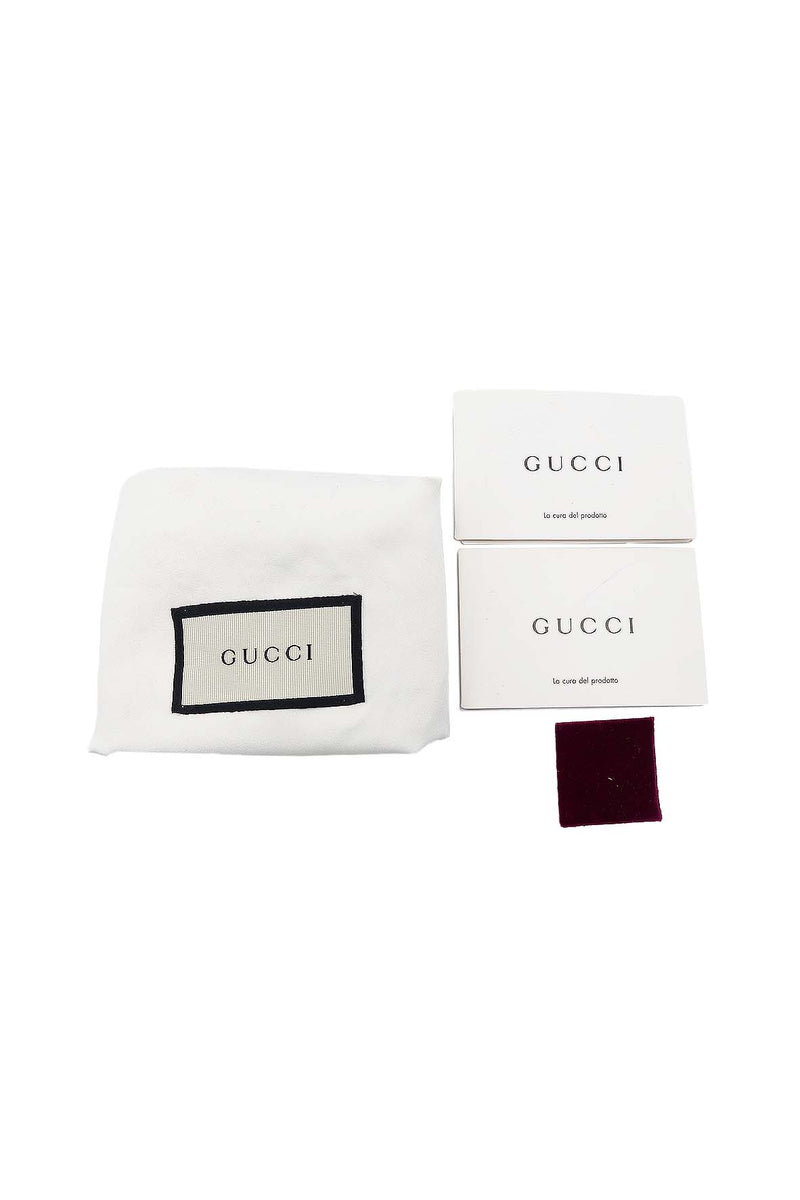 Close-up of GG bags hardware and fine stitching