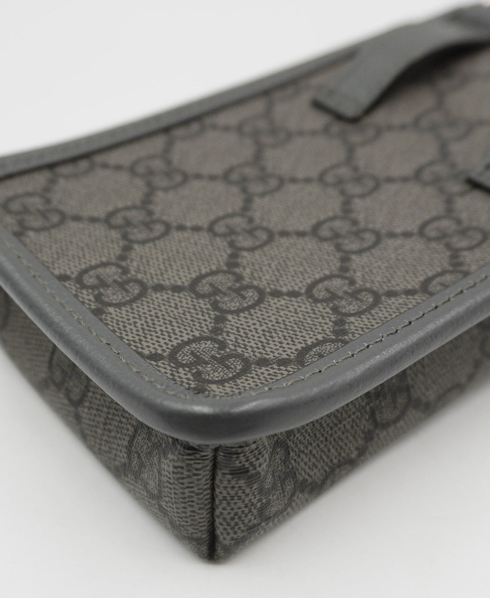 Close-up of GG bags hardware and fine stitching