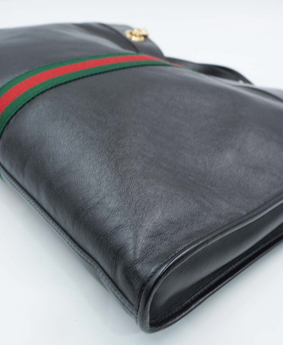 Close-up of Maxi bags hardware and fine stitching