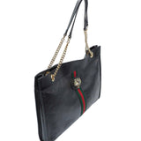 Close-up of Maxi bags hardware and fine stitching