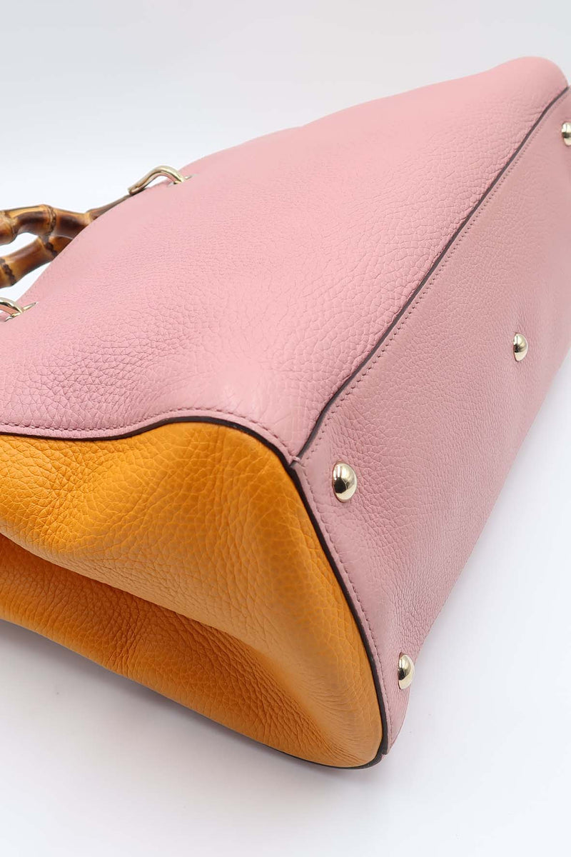 Close-up of Medium bags hardware and fine stitching